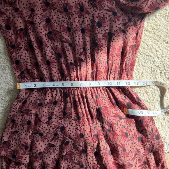 Zara Floral Long Sleeve Ruffle Dress - Picture 9 of 11